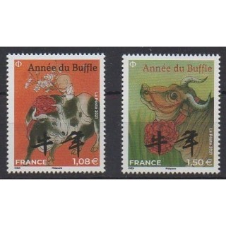 Buy this set of stamps of France of the year 2021 (Nb 5467 et 5469).