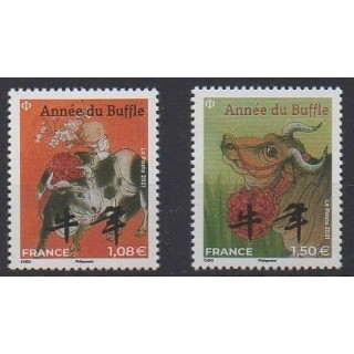 Buy this set of stamps of France of the year 2021 (Nb 5468 et 5470).