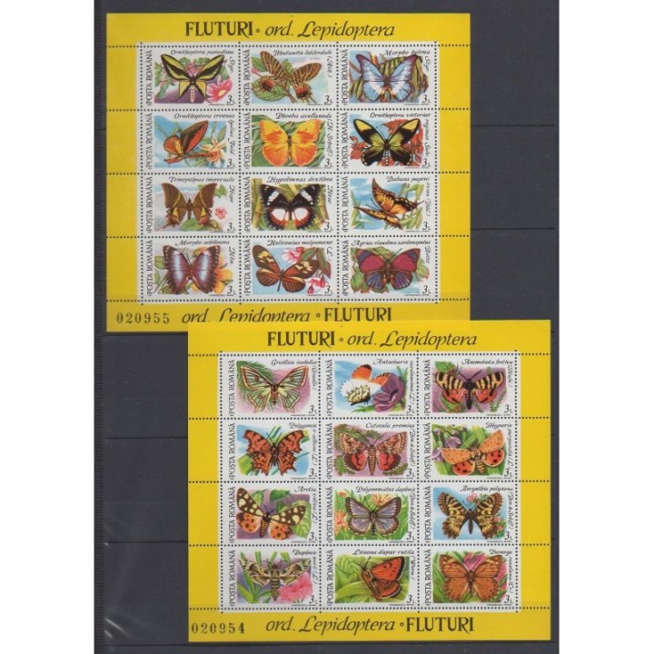 Buy these 2 souvenir sheets of Romania of the year 1991 (Nb BF213/BF214).