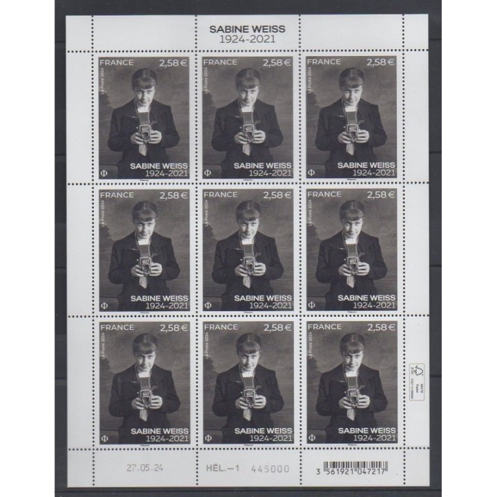 Acheter ce feuillet de France de l'année 2024 (No F153 - Sabine Weiss).