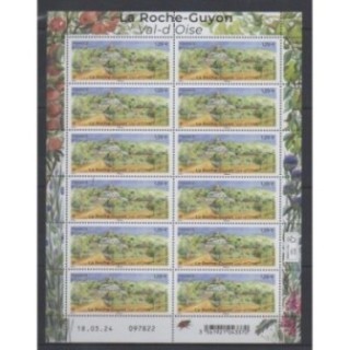Buy this souvenir sheet  of France of the year 2024 (Nb F144 - La Roche-Guyon).