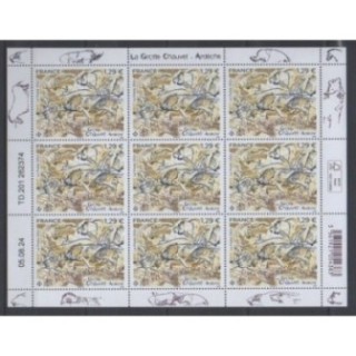 Buy this souvenir sheet  of France of the year 2024 (Nb F165 - La grotte Chauvet).