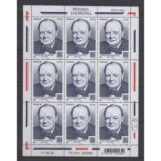Acheter ce feuillet de France de l'année 2025 (No F201 - Winston Churchill).