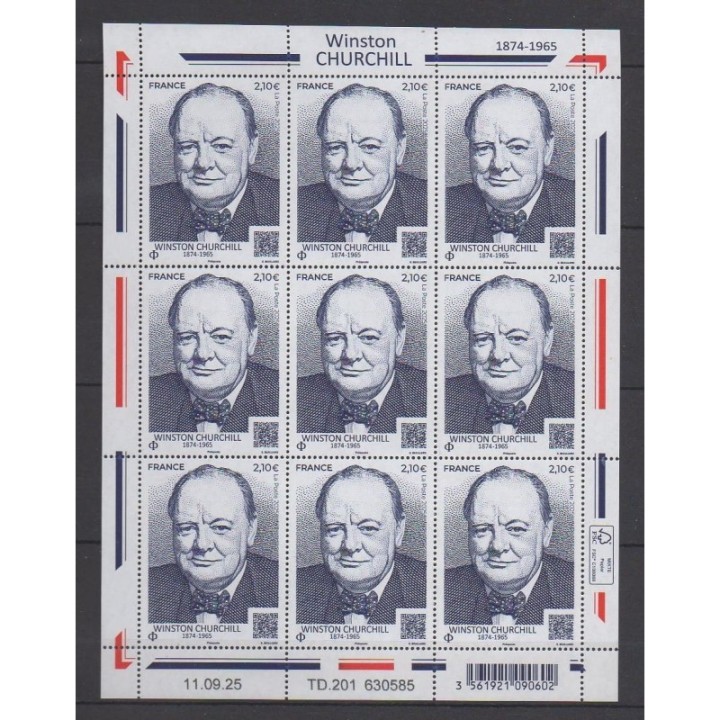 Acheter ce feuillet de France de l'année 2025 (No F201 - Winston Churchill).
