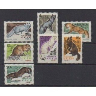 Acheter cette série de timbres de Russie de l'année 1967 (No 3265/3271). - Neuf avec charnière
