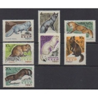 Buy this set of stamps of Russia of the year 1967 (Nb 3265/3271).