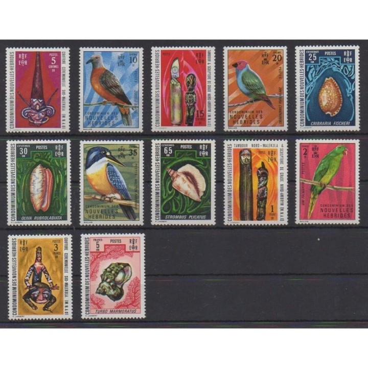Buy this set of stamps of New Hebrides of the year 1972 (Nb 326/337).