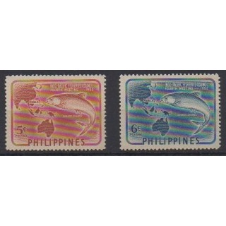 Buy this set of stamps of Philippines of the year 1952 (Nb 403/404).