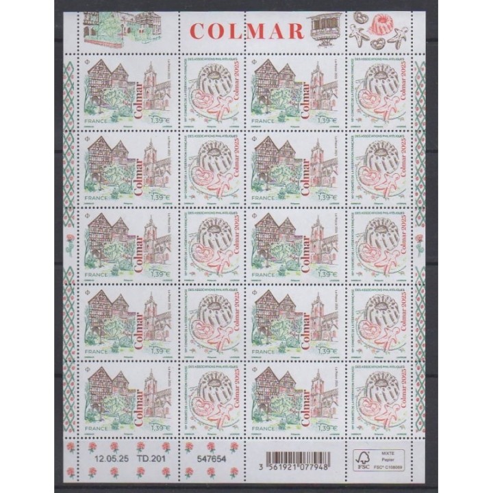 Acheter ce feuillet de France de l'année 2025 (No F186 - Colmar).