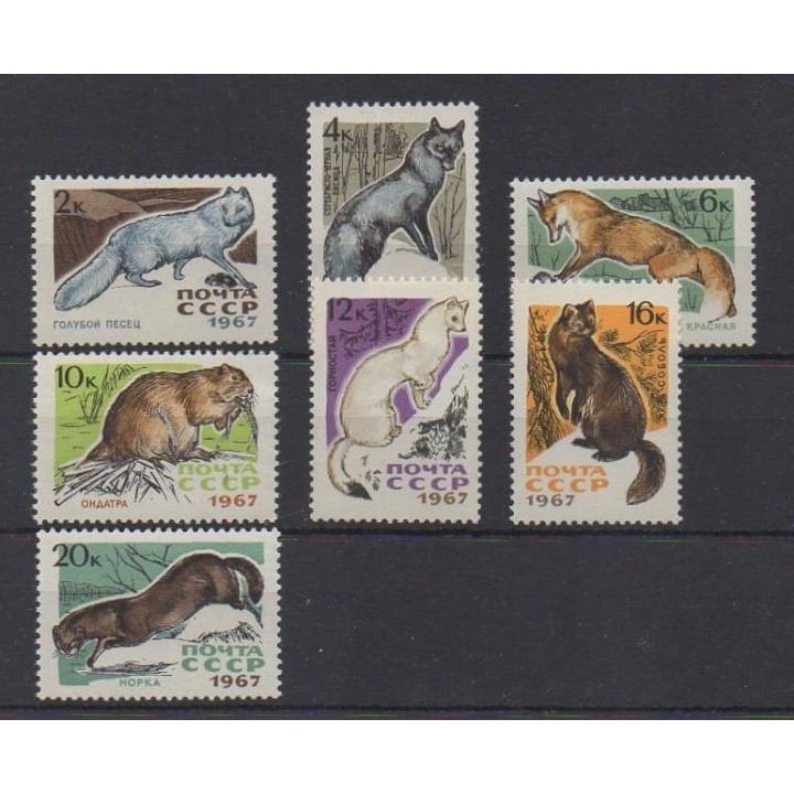 Buy this set of stamps of Russia of the year 1967 (Nb 3265/3271). - Mint hinged