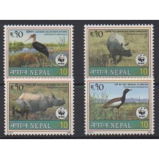 Acheter cette série de timbres du Népal de l'année 2000 (No 686/689).