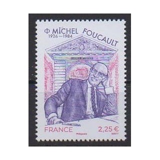 Acheter ce timbre de France de l'année 2026 (Michel Foucault).