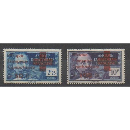 Afrique Equatoriale Française - 1943 - No 165/166