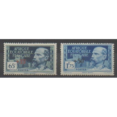 Afrique Equatoriale Française - 1938 - No 64/65 - neuf avec charnière