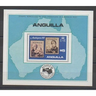Timbres - Anguilla - 1984 - No BF56 - Timbres sur timbres