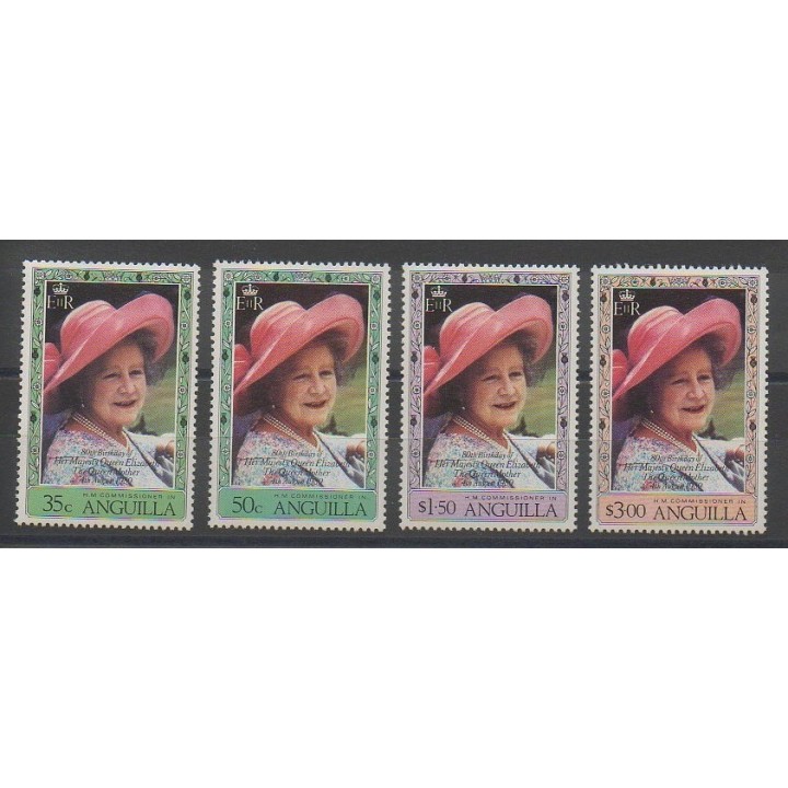 Stamps - Anguilla - 1980 - Nb 361/364 - Royalty