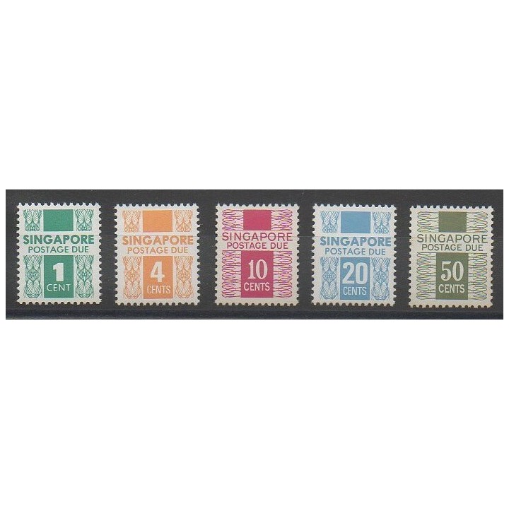 Stamps - Singapore - 1978 - Nb T16/T20