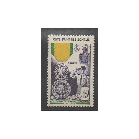 Côte des Somalis - 1952 - No 284 - Neuf avec charnière