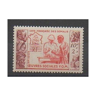 Timbres - Côte des Somalis  - 1950 - No 283