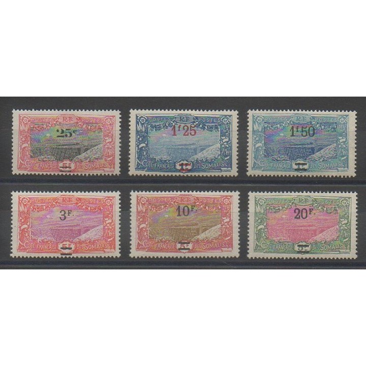 Timbres - Côte des Somalis  - 1924 - No 116/121