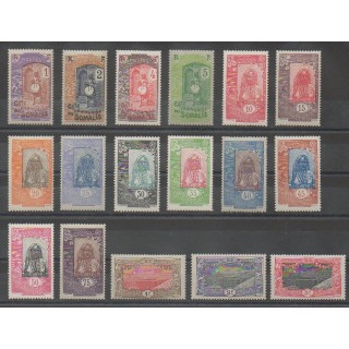 Timbres - Côte des Somalis  - 1915 - No 83/99