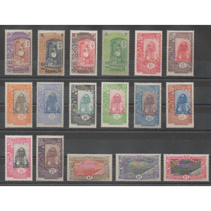 Timbres - Côte des Somalis  - 1915 - No 83/99