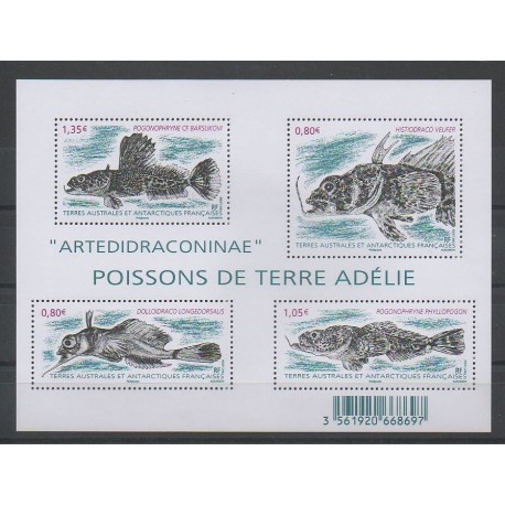 French Southern and Antarctic Lands - Blocks and sheets - 2016 - Nb F774 - Fishes