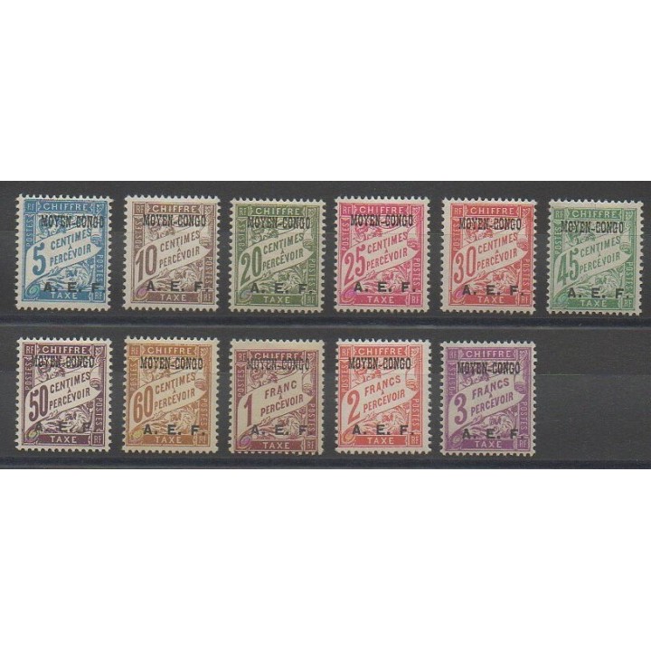 Timbres - Congo  - 1928 - No T1/T11