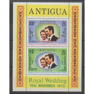 Timbres - Barbuda - 1974 - No BF5 - Royauté