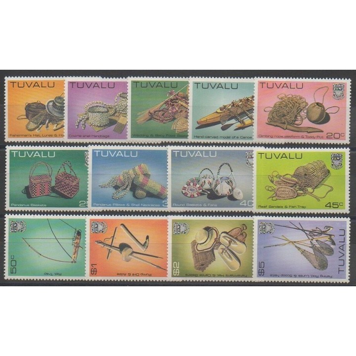 Stamps - Tuvalu - 1983 - Nb 184/196 - Art