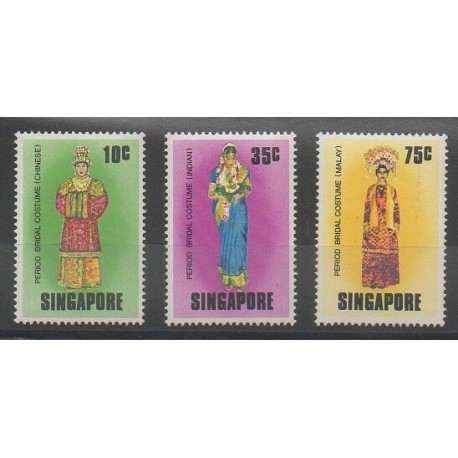 Singapore - 1976 - Nb 256/258 - Costumes 