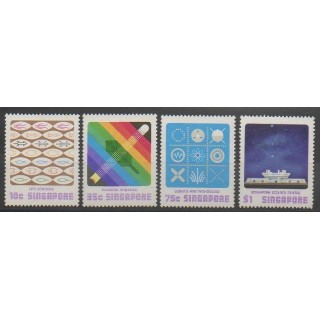 Timbres - Singapour - 1977 - No 287/290 - Sciences et Techniques