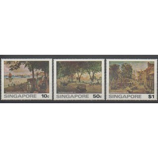 Stamps - Singapore - 1976 - Nb 253/255 - Paintings