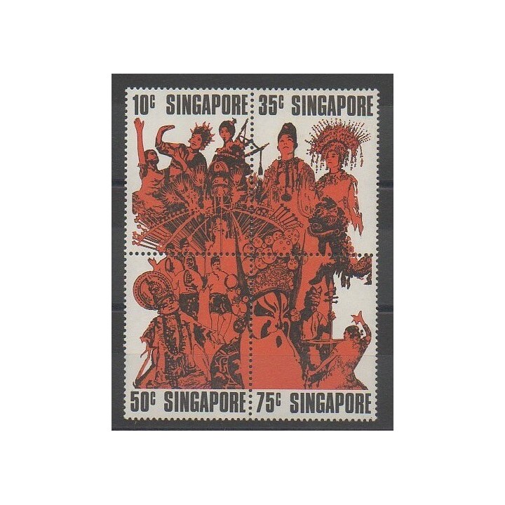 Stamps - Singapore - 1973 - Nb 178/181