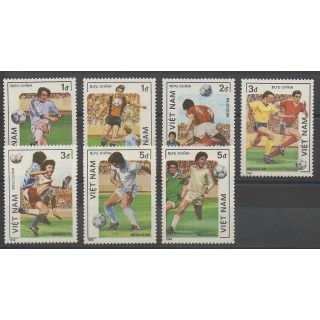 Timbres - Vietnam - 1986 - No 670/676 - Coupe du monde de football