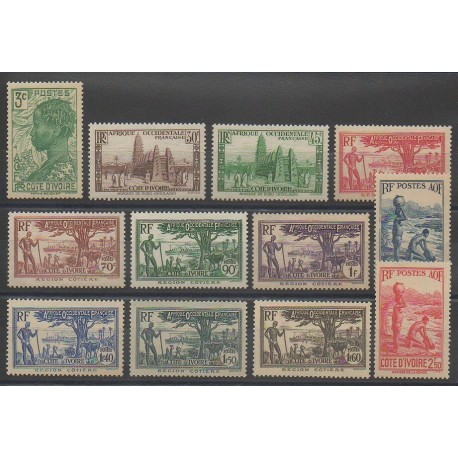 Côte dIvoire - 1939 - No 151/161