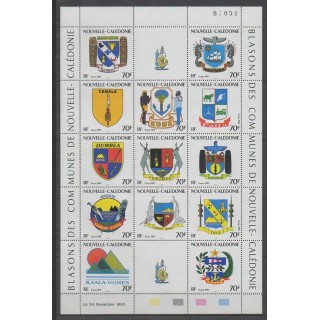 Timbres - Nouvelle-Calédonie - 1993 - No 641/653 - Armoiries