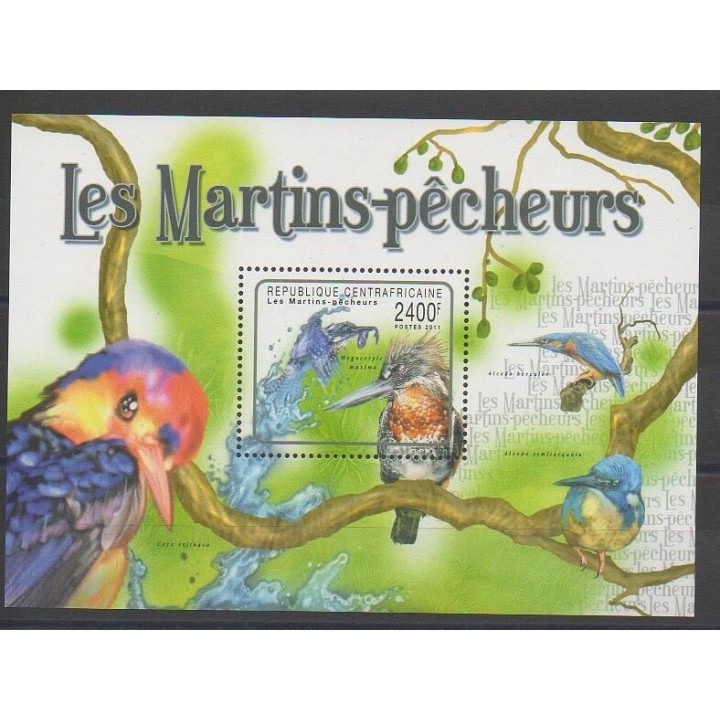 Stamps - Central African Republic - 2011 - Nb BF224 - Birds