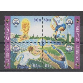 Timbres - Azerbaïdjan - 2004 - No 496/499 - Football