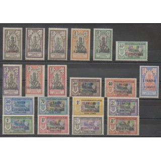 Stamps - India - 1923 - Nb 59/78