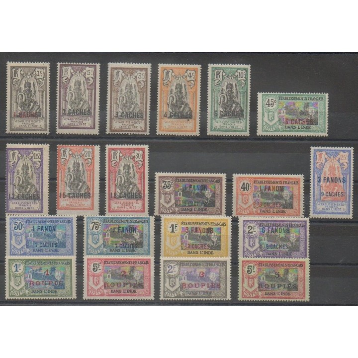 Stamps - India - 1923 - Nb 59/78
