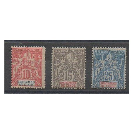 Inde - 1900 - No 14/16 - Neuf avec charnière