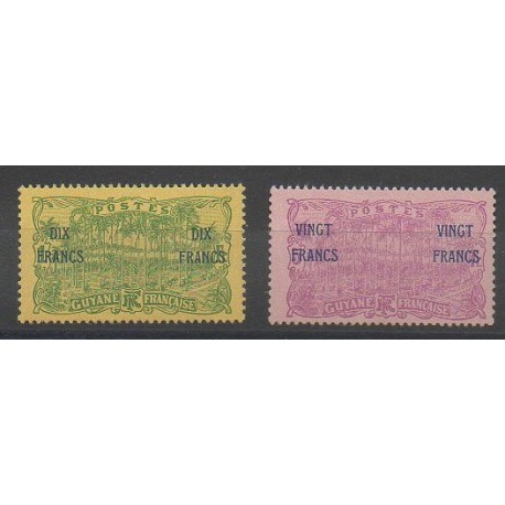 Guyane - 1923 - No 95/96 - Neuf avec charnière