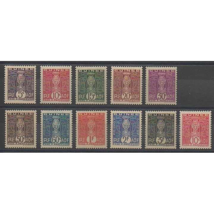 Stamps - Guinea - 1938 - Nb T26/T36