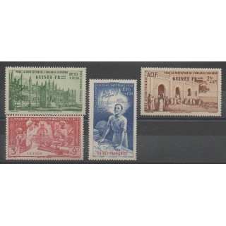 Timbres - Guinée  - 1942 - No PA6/PA9