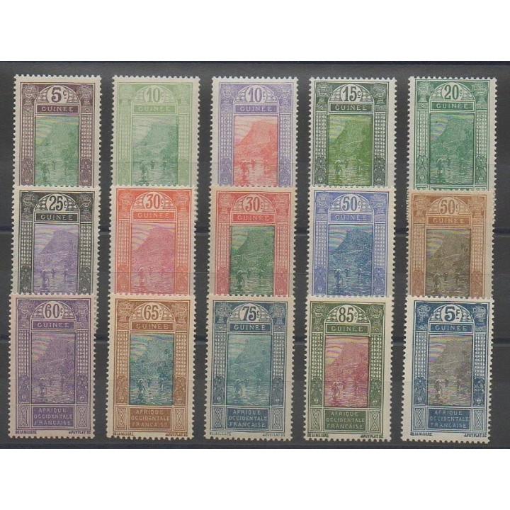 Stamps - Guinea - 1922 - Nb 84/98