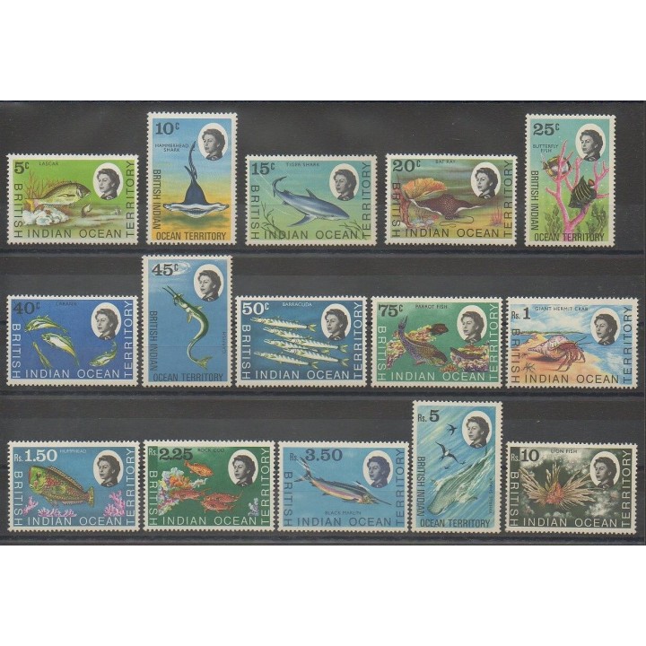 Timbres - Océan Indien - 1968 - No 16/30 - Poissons