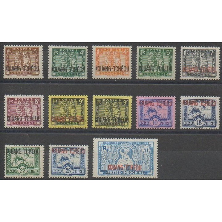 Stamps - Kouang-Tchéou - 1941 - Nb 125/134