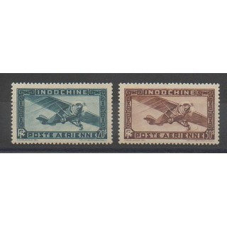 Timbres - Indochine - 1949 - No PA46/PA47