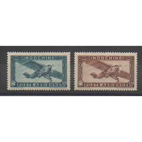Indochina - 1949 - Nb PA46/PA47